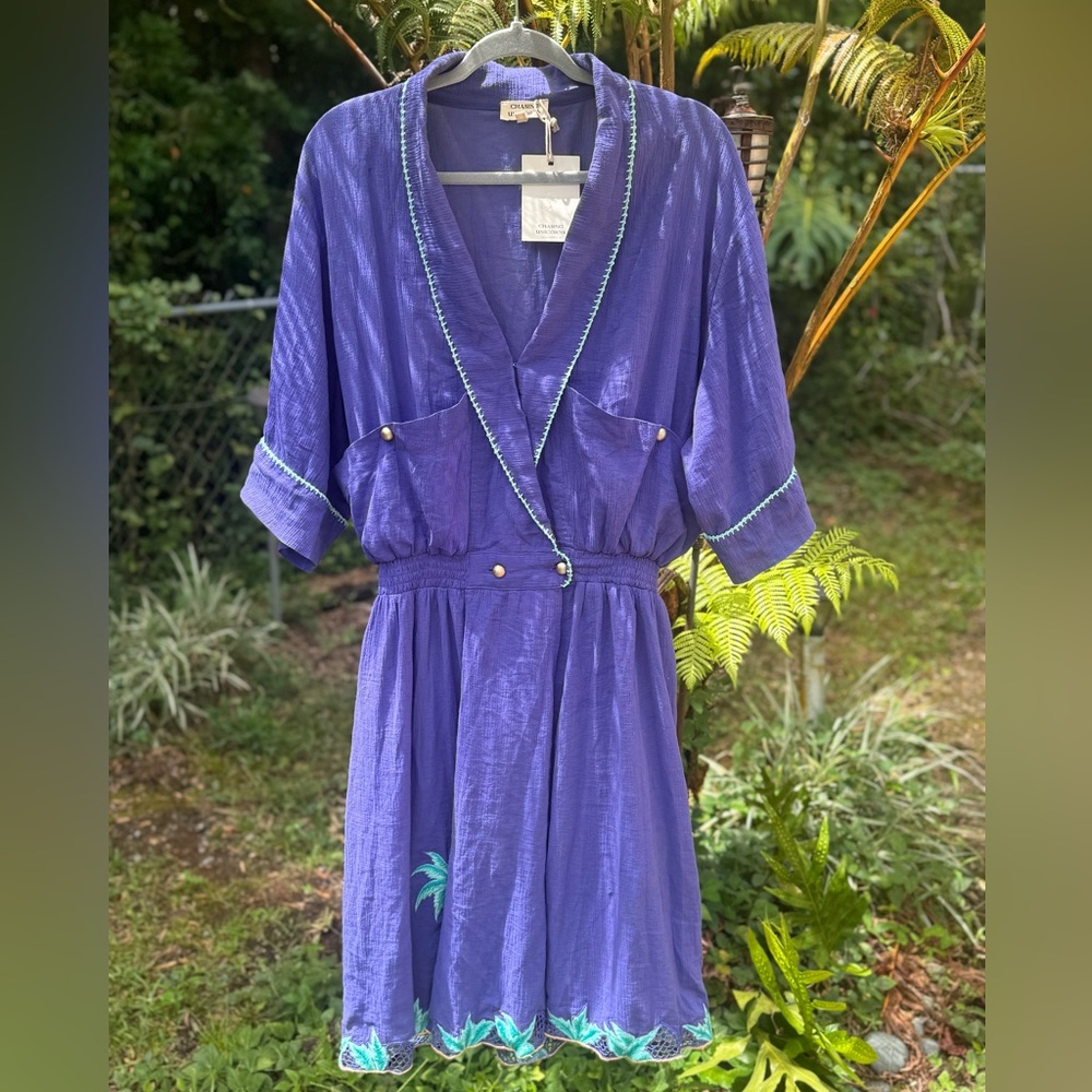 Beautiful Chasing Unicorns dress. Cotton Gauze. Super airy and comfy! Size XL - Picture 5 of 6